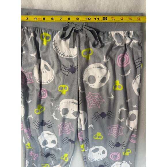 Disney Tim Burtons The Nightmare Before Christmas Gray Lounge Pants M Halloween - Picture 6 of 8